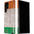 Ireland Flag Dark Wood Galaxy S22 Ultra Pro Case